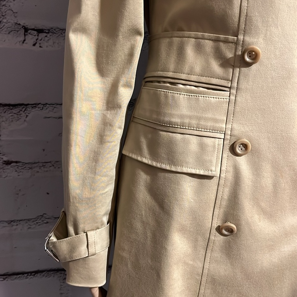 BEAUTIFUL NWOT Express Tailored Trench Coat SZ 4 - Picture 4 of 11
